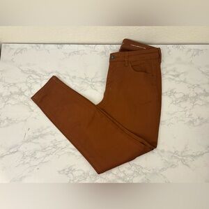 Style & Co Denim Jeans Sz 6P Petite Curvy Skinny Leg Stretch Burnt Orange